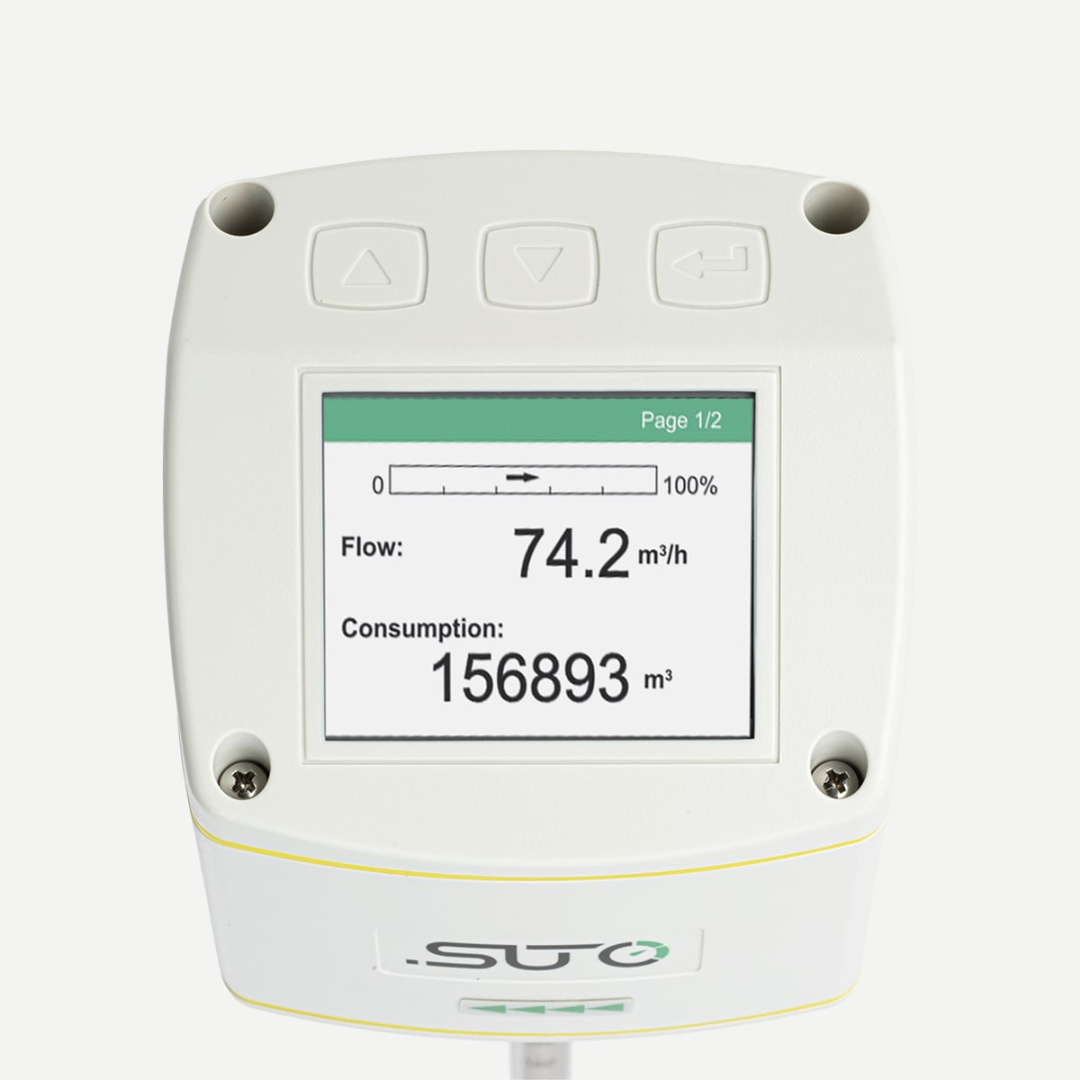 Thermal flow sensor S 401 for compressed air and industrial gases.