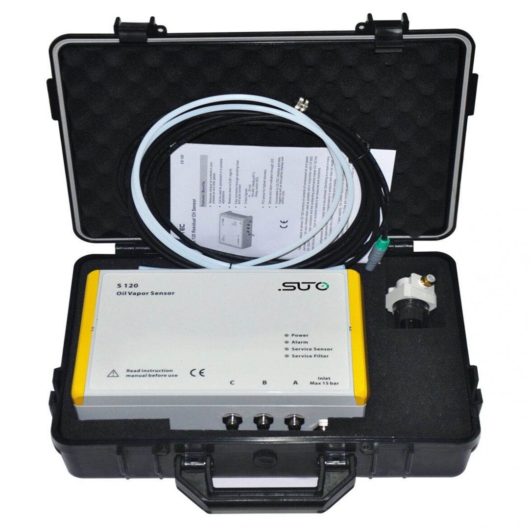 S120 Delivery Kit Presentation Carrying case with the S120 sensor and its accessories for installation and commissioning.