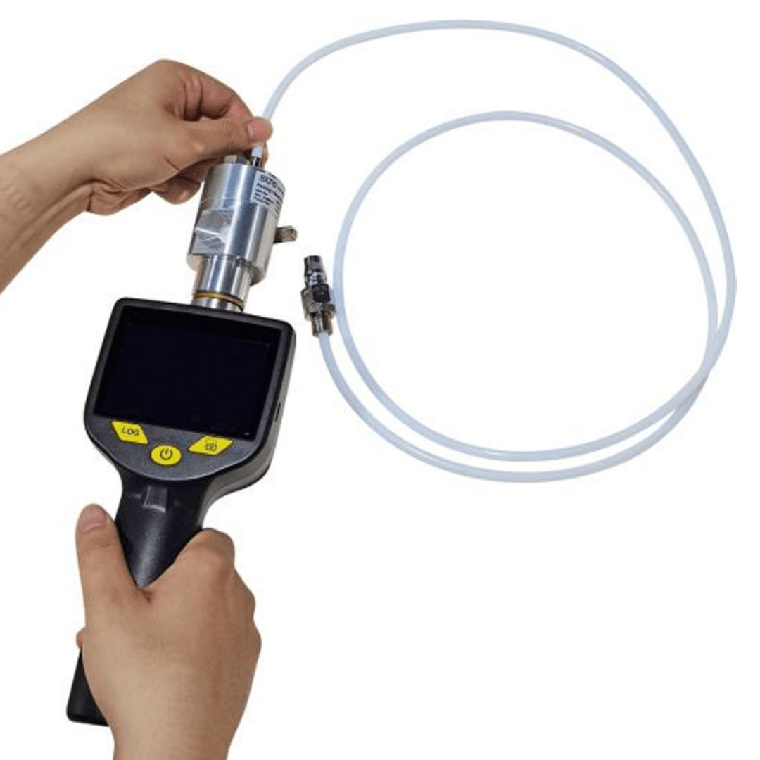 S520 Installation Sequence – Including Measurement Chamber Connection and Purge Flow Preparation