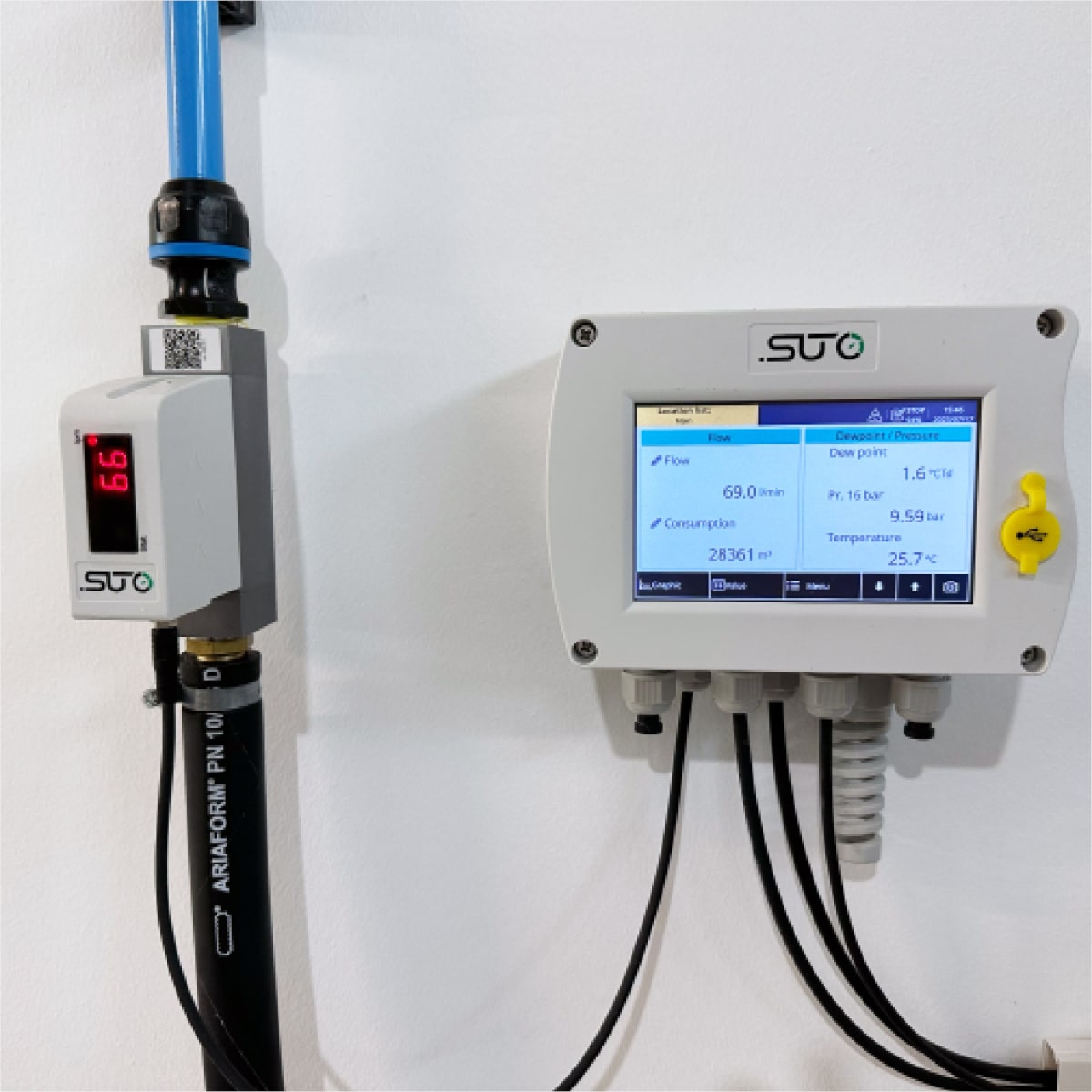 S415 / S418 Thermal Mass Flow Sensor for Compressed Air and Industrial Gases