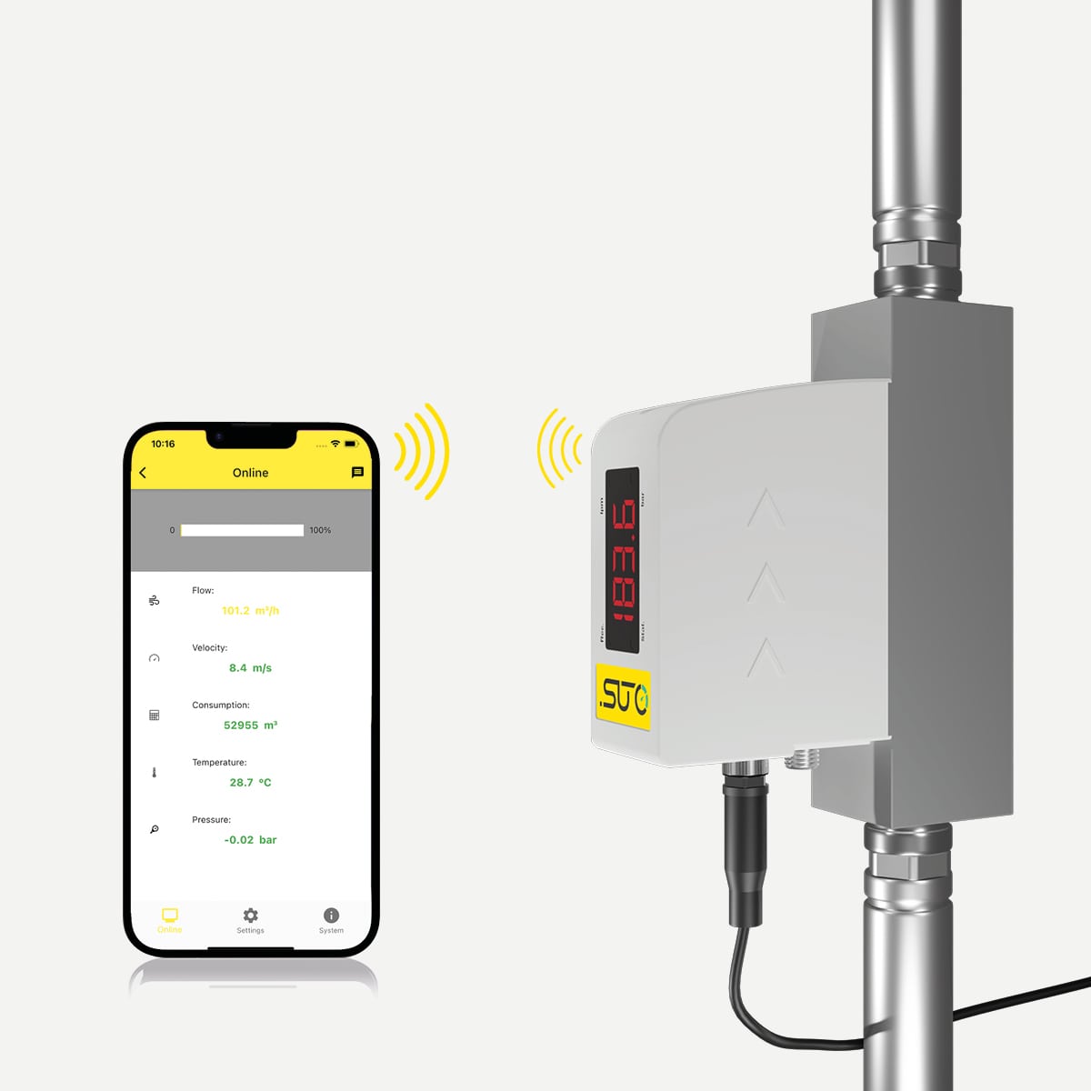 SUTO iTEC S418 V compact flow meter for vacuum applications inline sensor3 min Airtec Global