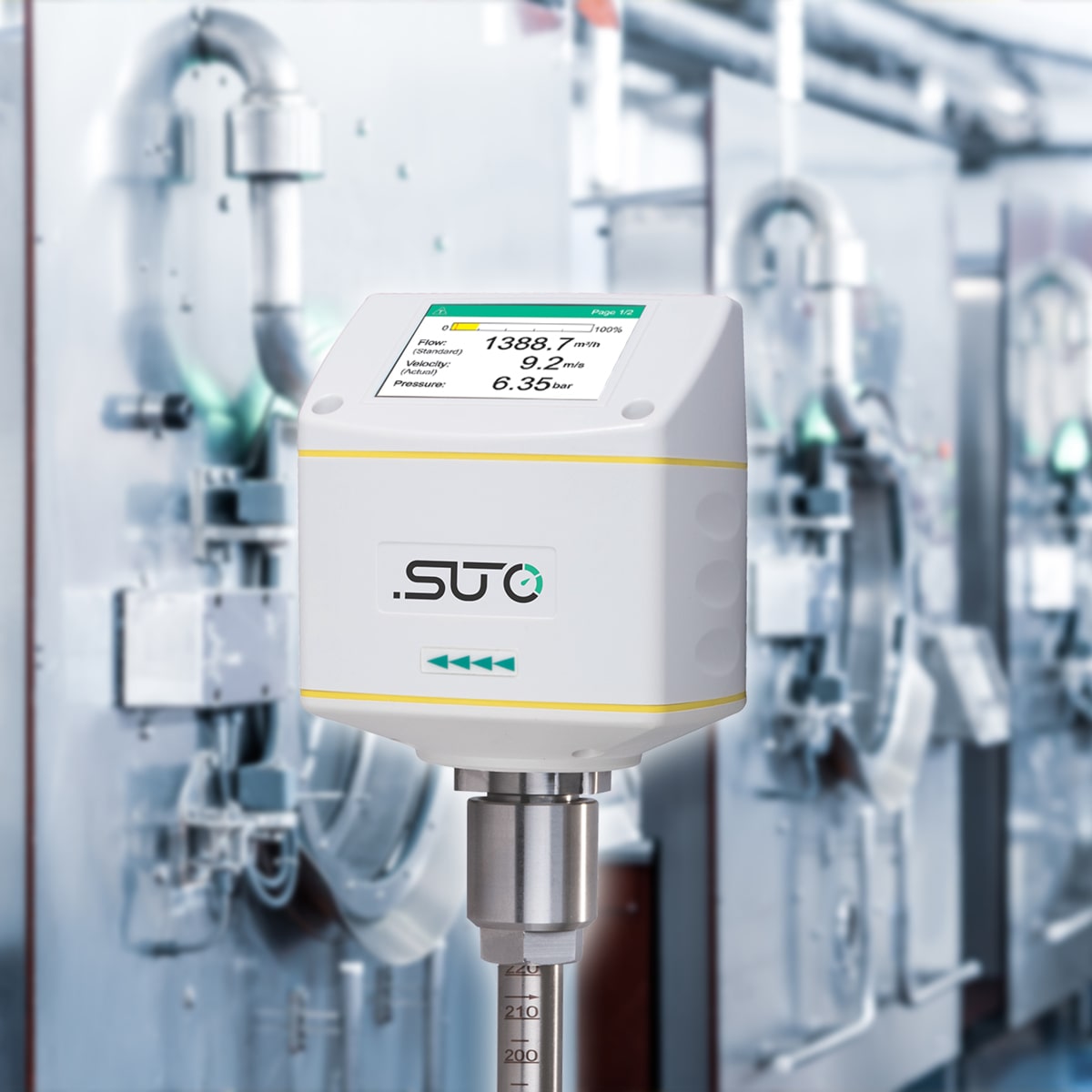 S430 sensor: reliable technology for measuring compressed air flow and consumption.