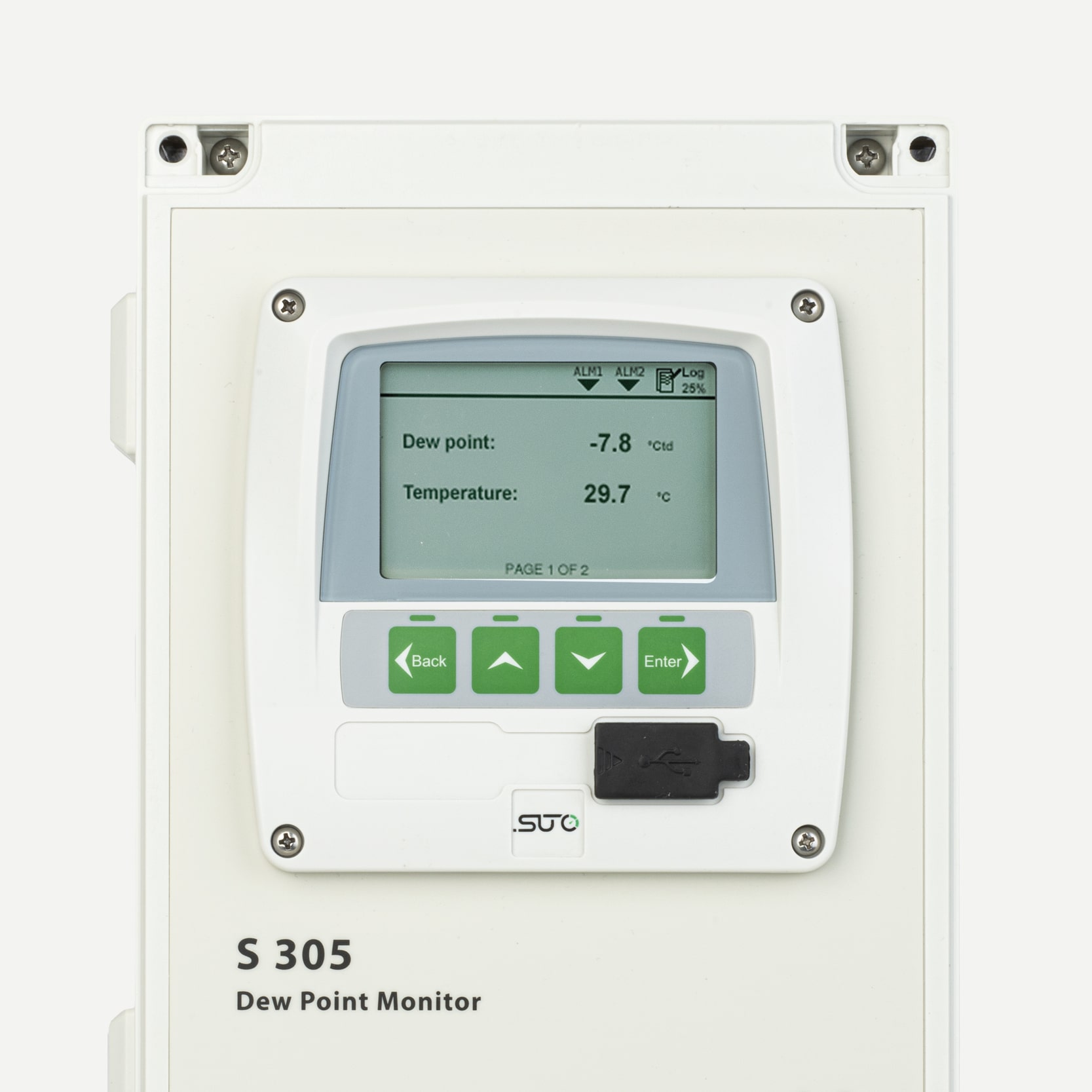 Continuous dew point monitoring with integrated alarms for maximum system protection.