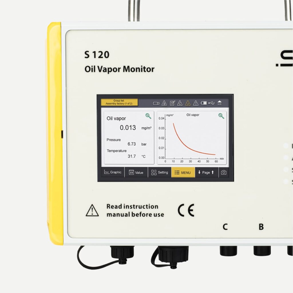 SUTO iTEC S120 oil vapor monitor for compressed air purity measurement2 min Airtec Global