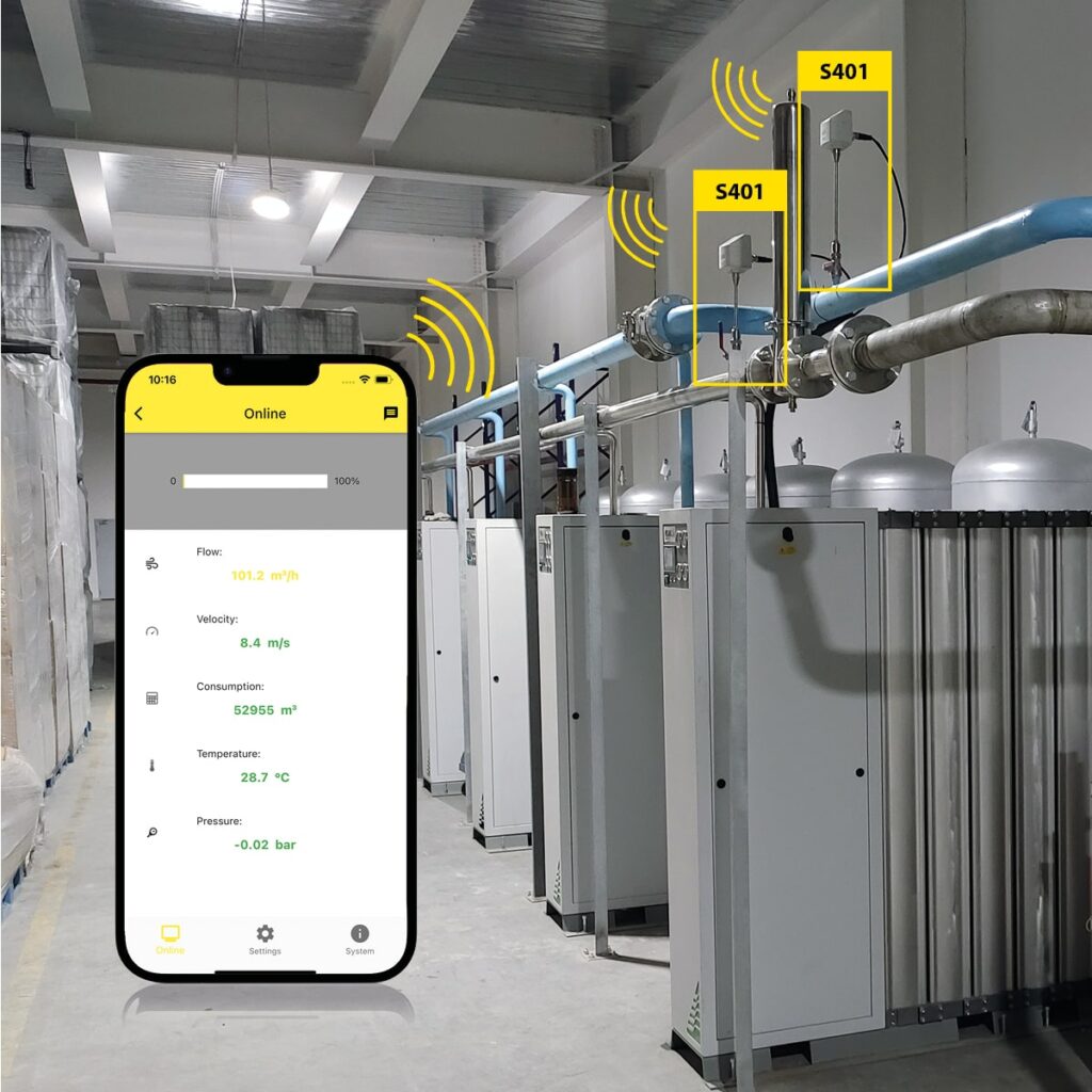 SUTO iTEC S401 Thermal Mass Flow Meter for Compressed Air and Gases Insertion Sensor5 min Airtec Global
