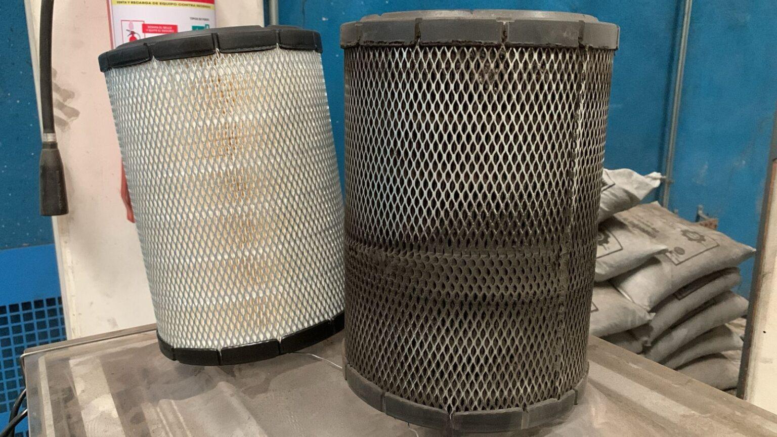 Saturated filter vs new filter — cause of pressure drop in industrial compressed air system